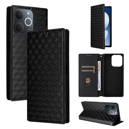 Cubic Grid Texture Flip Leather Phone Case, For Realme C100 4G / C100i 4G / C100x 4G, For Realme P4 Power 5G, For Realme Note 80 4G, For Realme 16 5G, For Realme 16 Pro+ 5G Global, For Realme 16 Pro 5G Global, For Realme C85 5G / 15X 5G                ...