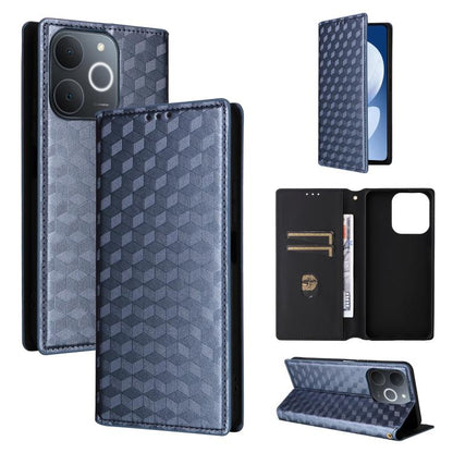 Cubic Grid Texture Flip Leather Phone Case, For Realme C100 4G / C100i 4G / C100x 4G, For Realme P4 Power 5G, For Realme Note 80 4G, For Realme 16 5G, For Realme 16 Pro+ 5G Global, For Realme 16 Pro 5G Global, For Realme C85 5G / 15X 5G                ...
