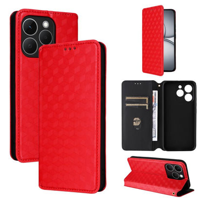 Cubic Grid Texture Flip Leather Phone Case, For Realme C100 4G / C100i 4G / C100x 4G, For Realme P4 Power 5G, For Realme Note 80 4G, For Realme 16 5G, For Realme 16 Pro+ 5G Global, For Realme 16 Pro 5G Global, For Realme C85 5G / 15X 5G                ...
