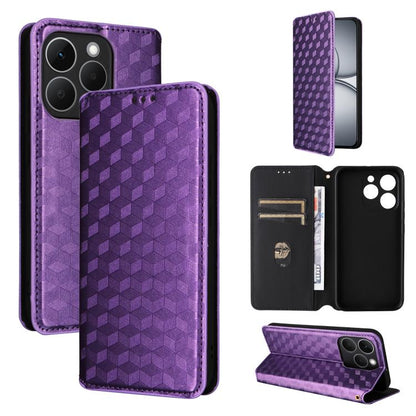 Cubic Grid Texture Flip Leather Phone Case, For Realme C100 4G / C100i 4G / C100x 4G, For Realme P4 Power 5G, For Realme Note 80 4G, For Realme 16 5G, For Realme 16 Pro+ 5G Global, For Realme 16 Pro 5G Global, For Realme C85 5G / 15X 5G                ...