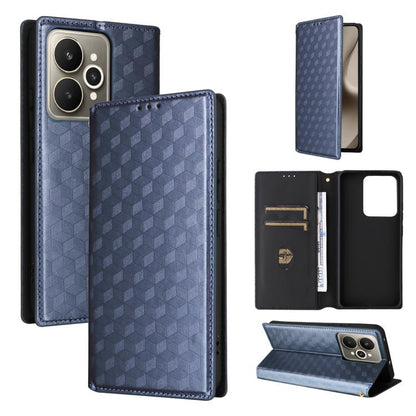 Cubic Grid Texture Flip Leather Phone Case, For Realme C100 4G / C100i 4G / C100x 4G, For Realme P4 Power 5G, For Realme Note 80 4G, For Realme 16 5G, For Realme 16 Pro+ 5G Global, For Realme 16 Pro 5G Global, For Realme C85 5G / 15X 5G                ...