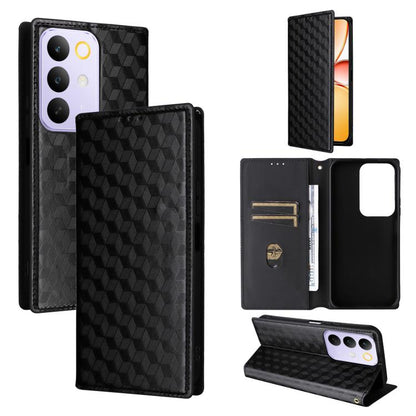 Cubic Grid Texture Flip Leather Phone Case, For Realme C100 4G / C100i 4G / C100x 4G, For Realme P4 Power 5G, For Realme Note 80 4G, For Realme 16 5G, For Realme 16 Pro+ 5G Global, For Realme 16 Pro 5G Global, For Realme C85 5G / 15X 5G                ...