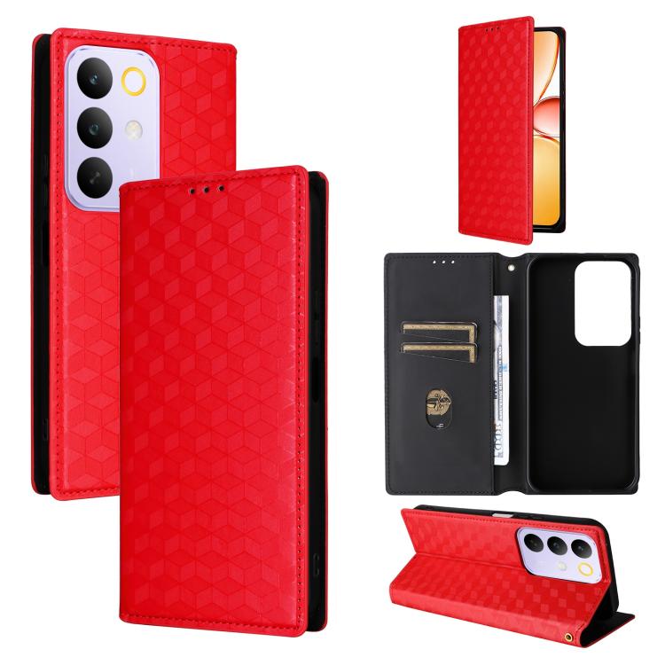 Cubic Grid Texture Flip Leather Phone Case, For Realme C100 4G / C100i 4G / C100x 4G, For Realme P4 Power 5G, For Realme Note 80 4G, For Realme 16 5G, For Realme 16 Pro+ 5G Global, For Realme 16 Pro 5G Global, For Realme C85 5G / 15X 5G                ...