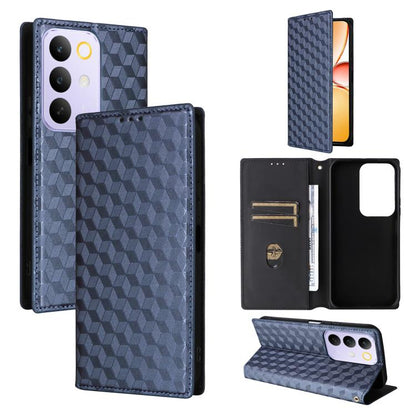 Cubic Grid Texture Flip Leather Phone Case, For Realme C100 4G / C100i 4G / C100x 4G, For Realme P4 Power 5G, For Realme Note 80 4G, For Realme 16 5G, For Realme 16 Pro+ 5G Global, For Realme 16 Pro 5G Global, For Realme C85 5G / 15X 5G                ...