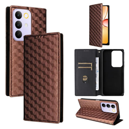 Cubic Grid Texture Flip Leather Phone Case, For Realme C100 4G / C100i 4G / C100x 4G, For Realme P4 Power 5G, For Realme Note 80 4G, For Realme 16 5G, For Realme 16 Pro+ 5G Global, For Realme 16 Pro 5G Global, For Realme C85 5G / 15X 5G                ...