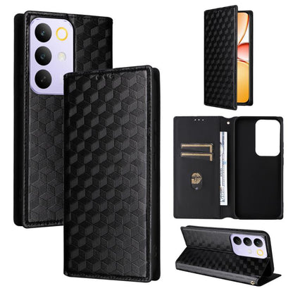 Cubic Grid Texture Flip Leather Phone Case, For Realme C100 4G / C100i 4G / C100x 4G, For Realme P4 Power 5G, For Realme Note 80 4G, For Realme 16 5G, For Realme 16 Pro+ 5G Global, For Realme 16 Pro 5G Global, For Realme C85 5G / 15X 5G                ...