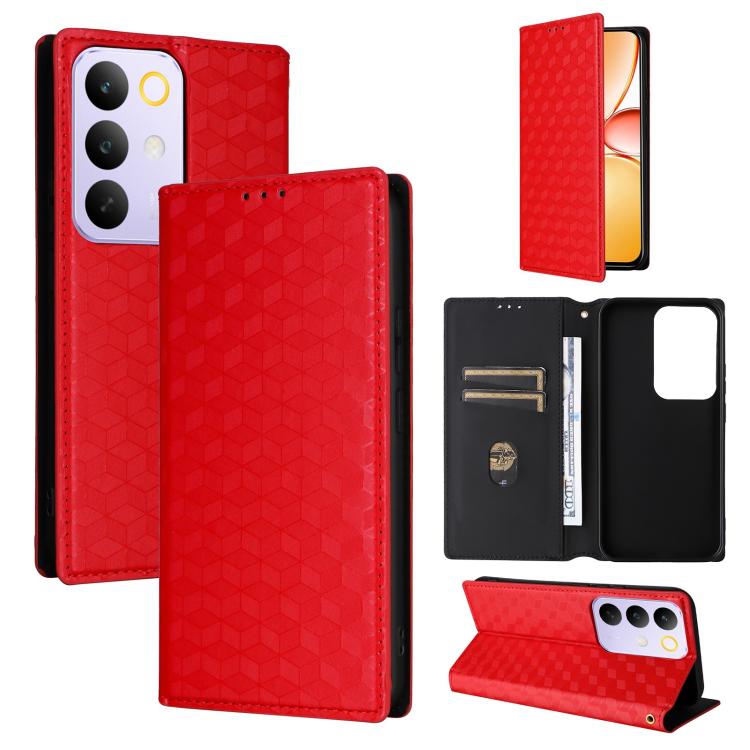 Cubic Grid Texture Flip Leather Phone Case, For Realme C100 4G / C100i 4G / C100x 4G, For Realme P4 Power 5G, For Realme Note 80 4G, For Realme 16 5G, For Realme 16 Pro+ 5G Global, For Realme 16 Pro 5G Global, For Realme C85 5G / 15X 5G                ...