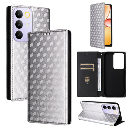 Cubic Grid Texture Flip Leather Phone Case, For Realme C100 4G / C100i 4G / C100x 4G, For Realme P4 Power 5G, For Realme Note 80 4G, For Realme 16 5G, For Realme 16 Pro+ 5G Global, For Realme 16 Pro 5G Global, For Realme C85 5G / 15X 5G                ...
