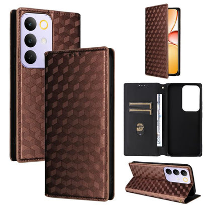 Cubic Grid Texture Flip Leather Phone Case, For Realme C100 4G / C100i 4G / C100x 4G, For Realme P4 Power 5G, For Realme Note 80 4G, For Realme 16 5G, For Realme 16 Pro+ 5G Global, For Realme 16 Pro 5G Global, For Realme C85 5G / 15X 5G                ...