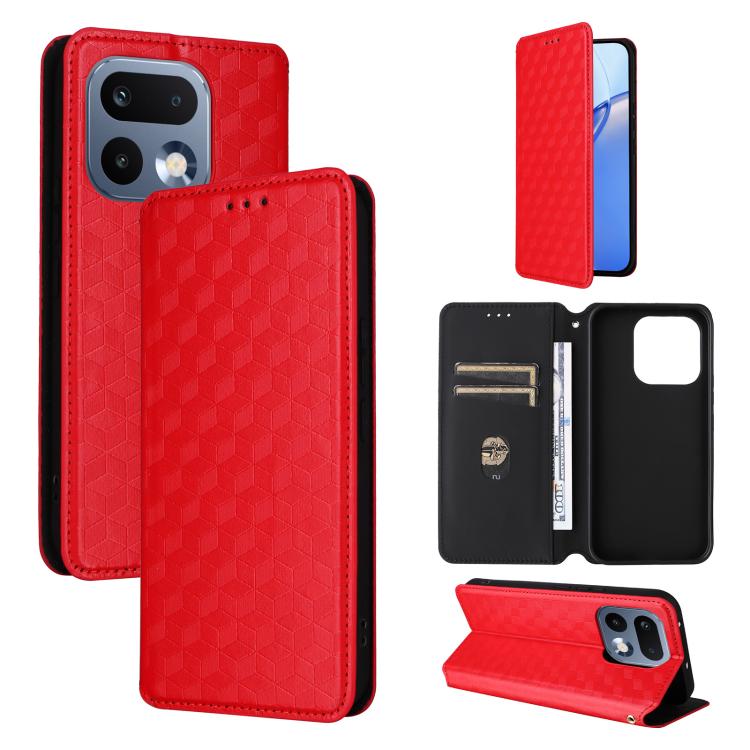 Cubic Grid Texture Flip Leather Phone Case, For Realme C100 4G / C100i 4G / C100x 4G, For Realme P4 Power 5G, For Realme Note 80 4G, For Realme 16 5G, For Realme 16 Pro+ 5G Global, For Realme 16 Pro 5G Global, For Realme C85 5G / 15X 5G                ...