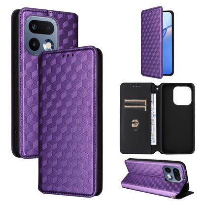 Cubic Grid Texture Flip Leather Phone Case, For Realme C100 4G / C100i 4G / C100x 4G, For Realme P4 Power 5G, For Realme Note 80 4G, For Realme 16 5G, For Realme 16 Pro+ 5G Global, For Realme 16 Pro 5G Global, For Realme C85 5G / 15X 5G                ...