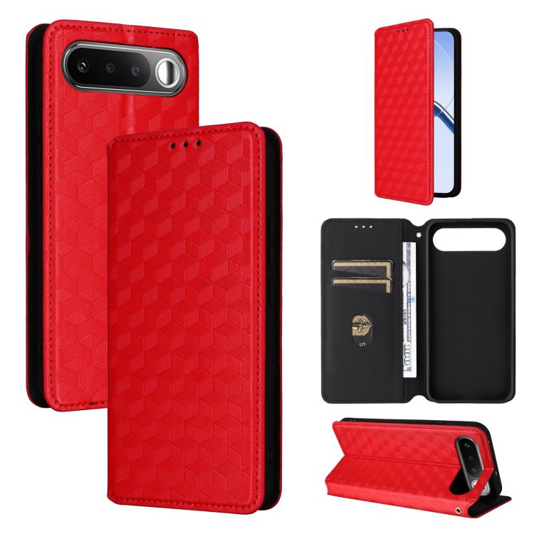 Cubic Grid Texture Flip Leather Phone Case, For Realme C100 4G / C100i 4G / C100x 4G, For Realme P4 Power 5G, For Realme Note 80 4G, For Realme 16 5G, For Realme 16 Pro+ 5G Global, For Realme 16 Pro 5G Global, For Realme C85 5G / 15X 5G                ...