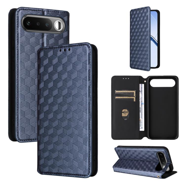 Cubic Grid Texture Flip Leather Phone Case, For Realme C100 4G / C100i 4G / C100x 4G, For Realme P4 Power 5G, For Realme Note 80 4G, For Realme 16 5G, For Realme 16 Pro+ 5G Global, For Realme 16 Pro 5G Global, For Realme C85 5G / 15X 5G                ...