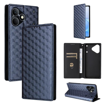 Cubic Grid Texture Flip Leather Phone Case, For Realme C100 4G / C100i 4G / C100x 4G, For Realme P4 Power 5G, For Realme Note 80 4G, For Realme 16 5G, For Realme 16 Pro+ 5G Global, For Realme 16 Pro 5G Global, For Realme C85 5G / 15X 5G                ...