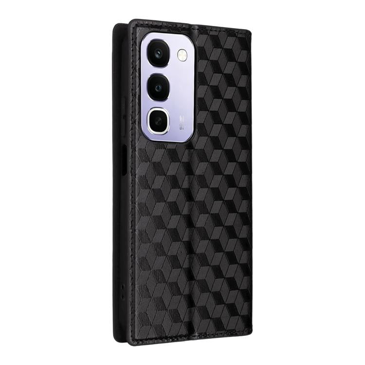 Cubic Grid Texture Flip Leather Phone Case, For Realme C100 4G / C100i 4G / C100x 4G, For Realme P4 Power 5G, For Realme Note 80 4G, For Realme 16 5G, For Realme 16 Pro+ 5G Global, For Realme 16 Pro 5G Global, For Realme C85 5G / 15X 5G                ...