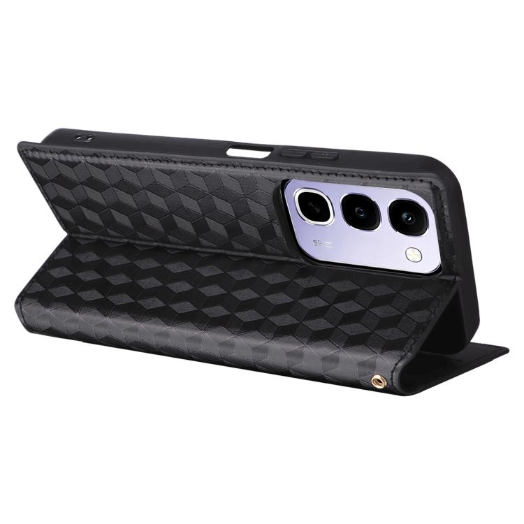 Cubic Grid Texture Flip Leather Phone Case, For Realme C100 4G / C100i 4G / C100x 4G, For Realme P4 Power 5G, For Realme Note 80 4G, For Realme 16 5G, For Realme 16 Pro+ 5G Global, For Realme 16 Pro 5G Global, For Realme C85 5G / 15X 5G                ...