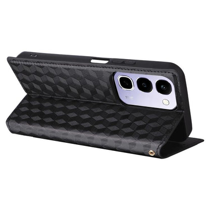 Cubic Grid Texture Flip Leather Phone Case, For Realme C100 4G / C100i 4G / C100x 4G, For Realme P4 Power 5G, For Realme Note 80 4G, For Realme 16 5G, For Realme 16 Pro+ 5G Global, For Realme 16 Pro 5G Global, For Realme C85 5G / 15X 5G                ...