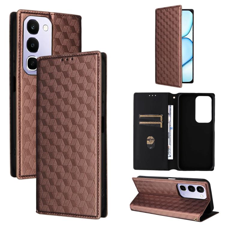 Cubic Grid Texture Flip Leather Phone Case, For Realme C100 4G / C100i 4G / C100x 4G, For Realme P4 Power 5G, For Realme Note 80 4G, For Realme 16 5G, For Realme 16 Pro+ 5G Global, For Realme 16 Pro 5G Global, For Realme C85 5G / 15X 5G                ...