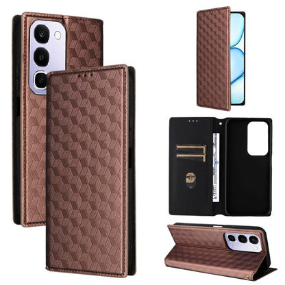 Cubic Grid Texture Flip Leather Phone Case, For Realme C100 4G / C100i 4G / C100x 4G, For Realme P4 Power 5G, For Realme Note 80 4G, For Realme 16 5G, For Realme 16 Pro+ 5G Global, For Realme 16 Pro 5G Global, For Realme C85 5G / 15X 5G                ...