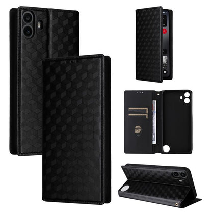 Cubic Grid Texture Flip Leather Phone Case, For Nothing Phone 4b, For Nothing Phone 4a Pro, For Nothing Phone 4a, For Nothing Phone 3a Lite, For Nothing Phone 3, For Nothing CMF Phone 2 Pro, For Nothing Phone 3a, For Nothing Phone 3a Pro               ...