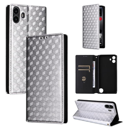 Cubic Grid Texture Flip Leather Phone Case, For Nothing Phone 4b, For Nothing Phone 4a Pro, For Nothing Phone 4a, For Nothing Phone 3a Lite, For Nothing Phone 3, For Nothing CMF Phone 2 Pro, For Nothing Phone 3a, For Nothing Phone 3a Pro               ...