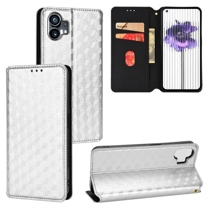 Cubic Grid Texture Flip Leather Phone Case, For Nothing Phone 4b, For Nothing Phone 4a Pro, For Nothing Phone 4a, For Nothing Phone 3a Lite, For Nothing Phone 3, For Nothing CMF Phone 2 Pro, For Nothing Phone 3a, For Nothing Phone 3a Pro               ...