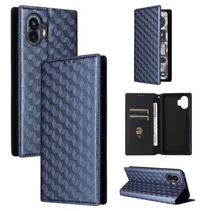 Cubic Grid Texture Flip Leather Phone Case, For Nothing Phone 4b, For Nothing Phone 4a Pro, For Nothing Phone 4a, For Nothing Phone 3a Lite, For Nothing Phone 3, For Nothing CMF Phone 2 Pro, For Nothing Phone 3a, For Nothing Phone 3a Pro               ...