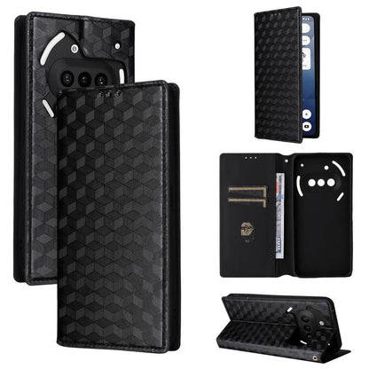 Cubic Grid Texture Flip Leather Phone Case, For Nothing Phone 4b, For Nothing Phone 4a Pro, For Nothing Phone 4a, For Nothing Phone 3a Lite, For Nothing Phone 3, For Nothing CMF Phone 2 Pro, For Nothing Phone 3a, For Nothing Phone 3a Pro               ...