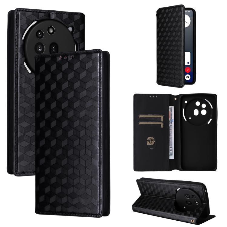 Cubic Grid Texture Flip Leather Phone Case, For Nothing Phone 4b, For Nothing Phone 4a Pro, For Nothing Phone 4a, For Nothing Phone 3a Lite, For Nothing Phone 3, For Nothing CMF Phone 2 Pro, For Nothing Phone 3a, For Nothing Phone 3a Pro               ...
