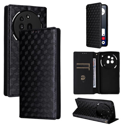 Cubic Grid Texture Flip Leather Phone Case, For Nothing Phone 4b, For Nothing Phone 4a Pro, For Nothing Phone 4a, For Nothing Phone 3a Lite, For Nothing Phone 3, For Nothing CMF Phone 2 Pro, For Nothing Phone 3a, For Nothing Phone 3a Pro               ...
