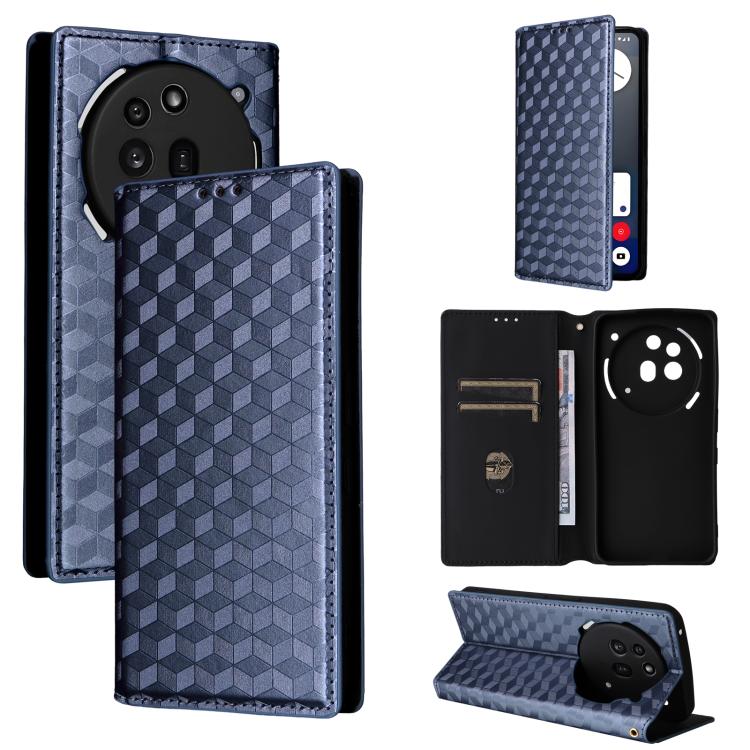Cubic Grid Texture Flip Leather Phone Case, For Nothing Phone 4b, For Nothing Phone 4a Pro, For Nothing Phone 4a, For Nothing Phone 3a Lite, For Nothing Phone 3, For Nothing CMF Phone 2 Pro, For Nothing Phone 3a, For Nothing Phone 3a Pro               ...