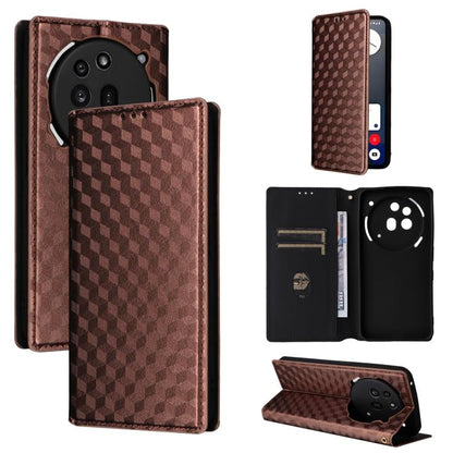 Cubic Grid Texture Flip Leather Phone Case, For Nothing Phone 4b, For Nothing Phone 4a Pro, For Nothing Phone 4a, For Nothing Phone 3a Lite, For Nothing Phone 3, For Nothing CMF Phone 2 Pro, For Nothing Phone 3a, For Nothing Phone 3a Pro               ...