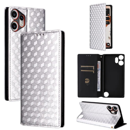 Cubic Grid Texture Flip Leather Phone Case, For Nothing Phone 4b, For Nothing Phone 4a Pro, For Nothing Phone 4a, For Nothing Phone 3a Lite, For Nothing Phone 3, For Nothing CMF Phone 2 Pro, For Nothing Phone 3a, For Nothing Phone 3a Pro               ...