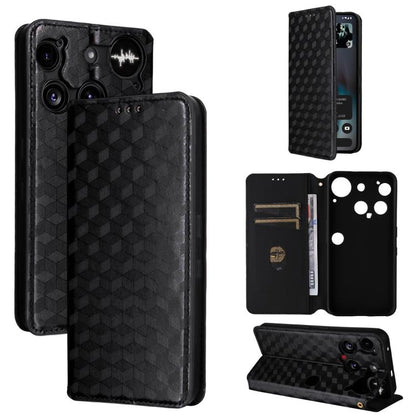 Cubic Grid Texture Flip Leather Phone Case, For Nothing Phone 4b, For Nothing Phone 4a Pro, For Nothing Phone 4a, For Nothing Phone 3a Lite, For Nothing Phone 3, For Nothing CMF Phone 2 Pro, For Nothing Phone 3a, For Nothing Phone 3a Pro               ...
