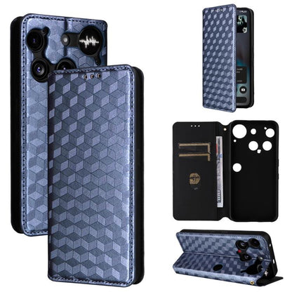 Cubic Grid Texture Flip Leather Phone Case, For Nothing Phone 4b, For Nothing Phone 4a Pro, For Nothing Phone 4a, For Nothing Phone 3a Lite, For Nothing Phone 3, For Nothing CMF Phone 2 Pro, For Nothing Phone 3a, For Nothing Phone 3a Pro               ...