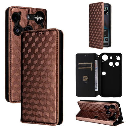 Cubic Grid Texture Flip Leather Phone Case, For Nothing Phone 4b, For Nothing Phone 4a Pro, For Nothing Phone 4a, For Nothing Phone 3a Lite, For Nothing Phone 3, For Nothing CMF Phone 2 Pro, For Nothing Phone 3a, For Nothing Phone 3a Pro               ...