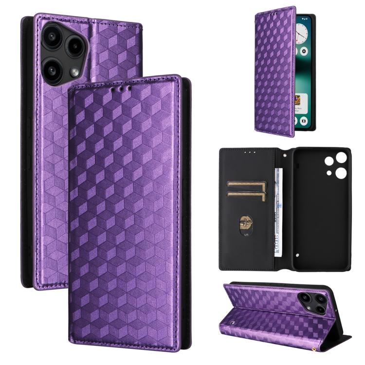 Cubic Grid Texture Flip Leather Phone Case, For Nothing Phone 4b, For Nothing Phone 4a Pro, For Nothing Phone 4a, For Nothing Phone 3a Lite, For Nothing Phone 3, For Nothing CMF Phone 2 Pro, For Nothing Phone 3a, For Nothing Phone 3a Pro               ...