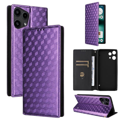 Cubic Grid Texture Flip Leather Phone Case, For Nothing Phone 4b, For Nothing Phone 4a Pro, For Nothing Phone 4a, For Nothing Phone 3a Lite, For Nothing Phone 3, For Nothing CMF Phone 2 Pro, For Nothing Phone 3a, For Nothing Phone 3a Pro               ...