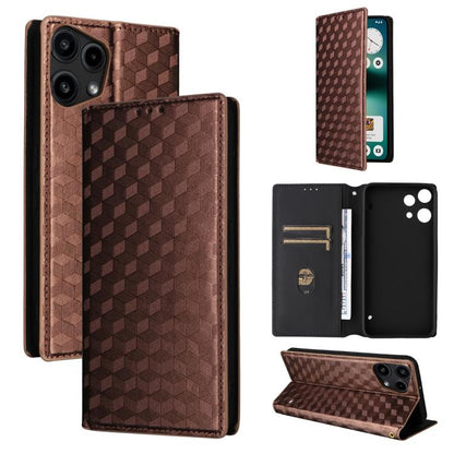 Cubic Grid Texture Flip Leather Phone Case, For Nothing Phone 4b, For Nothing Phone 4a Pro, For Nothing Phone 4a, For Nothing Phone 3a Lite, For Nothing Phone 3, For Nothing CMF Phone 2 Pro, For Nothing Phone 3a, For Nothing Phone 3a Pro               ...