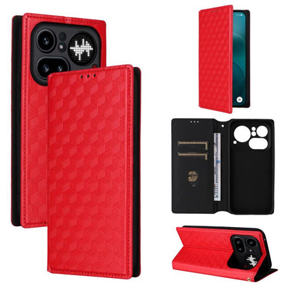 Cubic Grid Texture Flip Leather Phone Case, For Nothing Phone 4b, For Nothing Phone 4a Pro, For Nothing Phone 4a, For Nothing Phone 3a Lite, For Nothing Phone 3, For Nothing CMF Phone 2 Pro, For Nothing Phone 3a, For Nothing Phone 3a Pro               ...