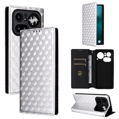 Cubic Grid Texture Flip Leather Phone Case, For Nothing Phone 4b, For Nothing Phone 4a Pro, For Nothing Phone 4a, For Nothing Phone 3a Lite, For Nothing Phone 3, For Nothing CMF Phone 2 Pro, For Nothing Phone 3a, For Nothing Phone 3a Pro               ...