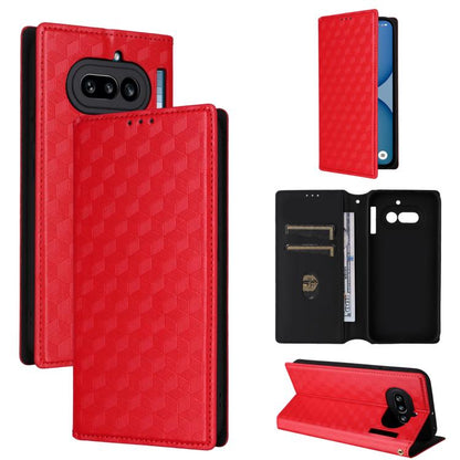 Cubic Grid Texture Flip Leather Phone Case, For Nothing Phone 4b, For Nothing Phone 4a Pro, For Nothing Phone 4a, For Nothing Phone 3a Lite, For Nothing Phone 3, For Nothing CMF Phone 2 Pro, For Nothing Phone 3a, For Nothing Phone 3a Pro               ...
