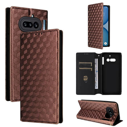 Cubic Grid Texture Flip Leather Phone Case, For Nothing Phone 4b, For Nothing Phone 4a Pro, For Nothing Phone 4a, For Nothing Phone 3a Lite, For Nothing Phone 3, For Nothing CMF Phone 2 Pro, For Nothing Phone 3a, For Nothing Phone 3a Pro               ...
