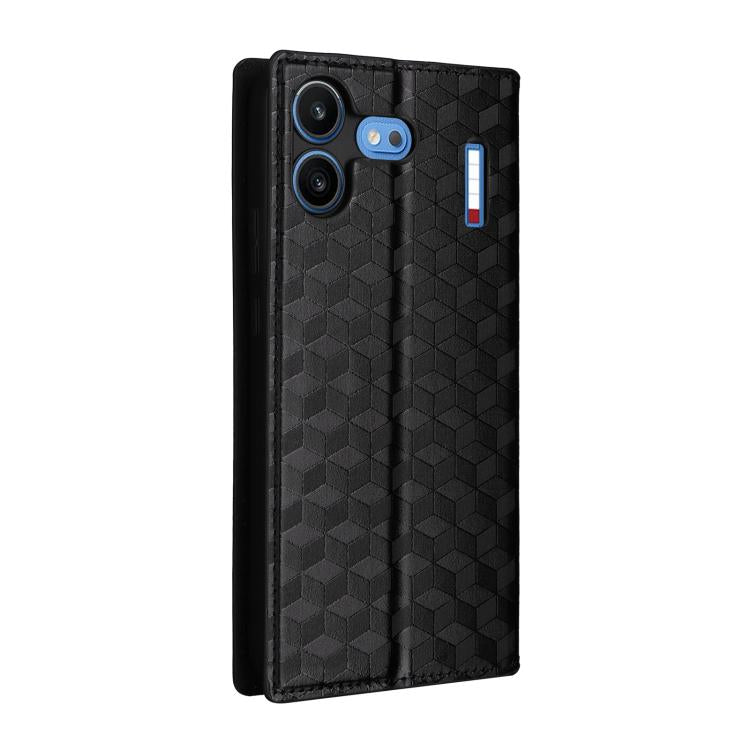 Cubic Grid Texture Flip Leather Phone Case, For Nothing Phone 4b, For Nothing Phone 4a Pro, For Nothing Phone 4a, For Nothing Phone 3a Lite, For Nothing Phone 3, For Nothing CMF Phone 2 Pro, For Nothing Phone 3a, For Nothing Phone 3a Pro               ...