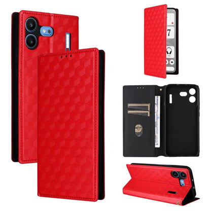 Cubic Grid Texture Flip Leather Phone Case, For Nothing Phone 4b, For Nothing Phone 4a Pro, For Nothing Phone 4a, For Nothing Phone 3a Lite, For Nothing Phone 3, For Nothing CMF Phone 2 Pro, For Nothing Phone 3a, For Nothing Phone 3a Pro               ...