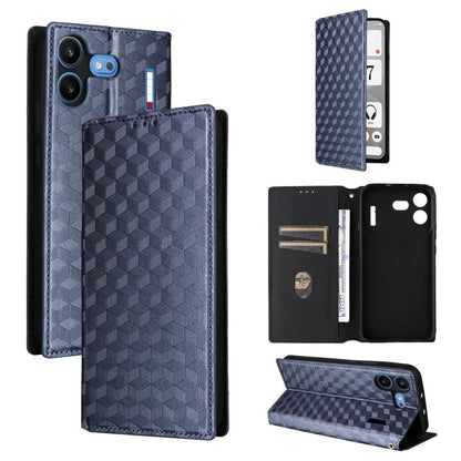 Cubic Grid Texture Flip Leather Phone Case, For Nothing Phone 4b, For Nothing Phone 4a Pro, For Nothing Phone 4a, For Nothing Phone 3a Lite, For Nothing Phone 3, For Nothing CMF Phone 2 Pro, For Nothing Phone 3a, For Nothing Phone 3a Pro               ...