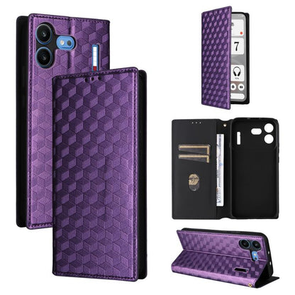 Cubic Grid Texture Flip Leather Phone Case, For Nothing Phone 4b, For Nothing Phone 4a Pro, For Nothing Phone 4a, For Nothing Phone 3a Lite, For Nothing Phone 3, For Nothing CMF Phone 2 Pro, For Nothing Phone 3a, For Nothing Phone 3a Pro               ...
