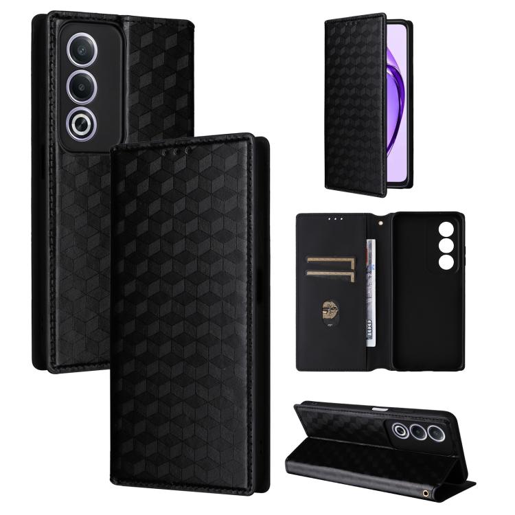 Cubic Grid Texture Flip Leather Phone Case, For OPPO Find X8 5G, For OPPO A3X 5G Global/ 4G / A3 4G / 5G, For OPPO Reno12 F 5G, For OPPO Reno11 A JP / PJH110, For OPPO Reno12 Pro 5G Global, For OPPO Reno12 5G Global, For OPPO A3 Pro 5G Global          ...