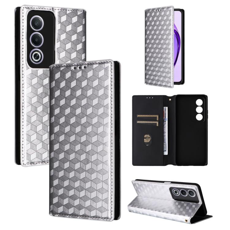 Cubic Grid Texture Flip Leather Phone Case, For OPPO Find X8 5G, For OPPO A3X 5G Global/ 4G / A3 4G / 5G, For OPPO Reno12 F 5G, For OPPO Reno11 A JP / PJH110, For OPPO Reno12 Pro 5G Global, For OPPO Reno12 5G Global, For OPPO A3 Pro 5G Global          ...