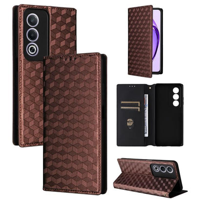 Cubic Grid Texture Flip Leather Phone Case, For OPPO Find X8 5G, For OPPO A3X 5G Global/ 4G / A3 4G / 5G, For OPPO Reno12 F 5G, For OPPO Reno11 A JP / PJH110, For OPPO Reno12 Pro 5G Global, For OPPO Reno12 5G Global, For OPPO A3 Pro 5G Global          ...